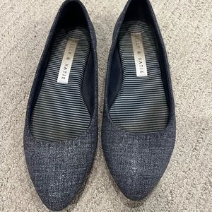 Kelly and Katie Blue and White Flats Size 7.5